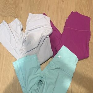 Bundle of 3 Lululemon align cropped leggings